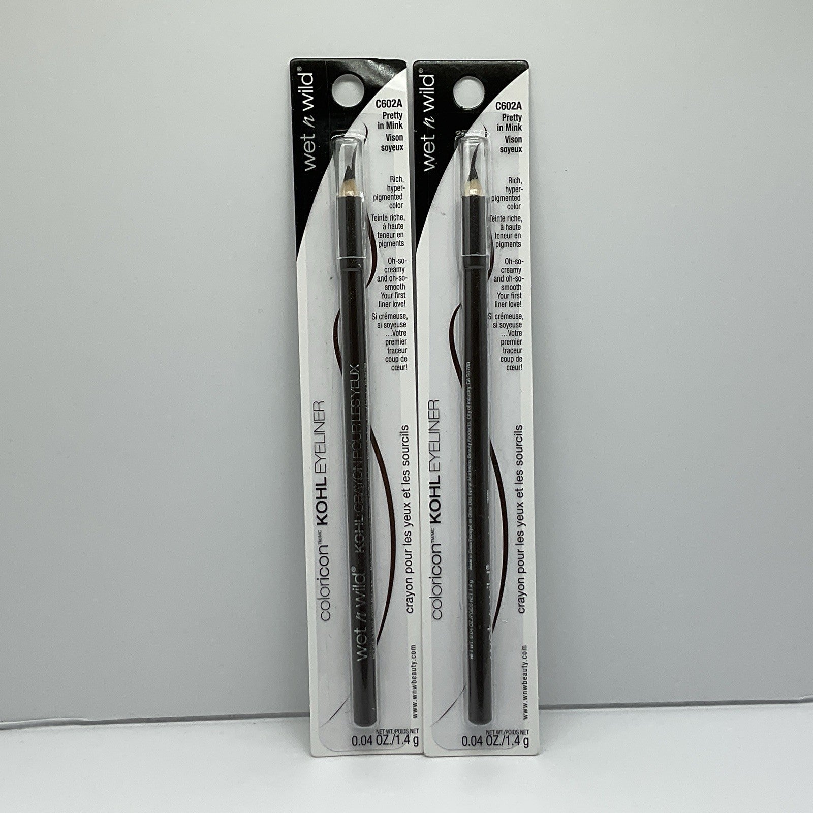 Wet N Wild Coloricon Eye Pencil -  C602A Petty In Mink - Lot Of 2
