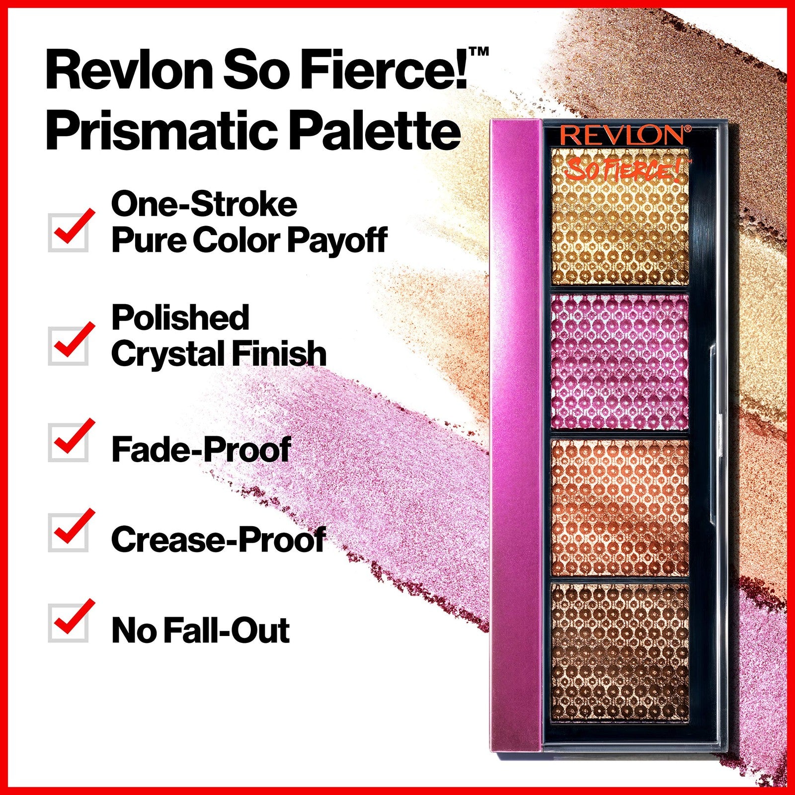 2 PACK - Revlon So Fierce! Prismatic Palette Sealed 0.21 oz Each - 964 Clap Back