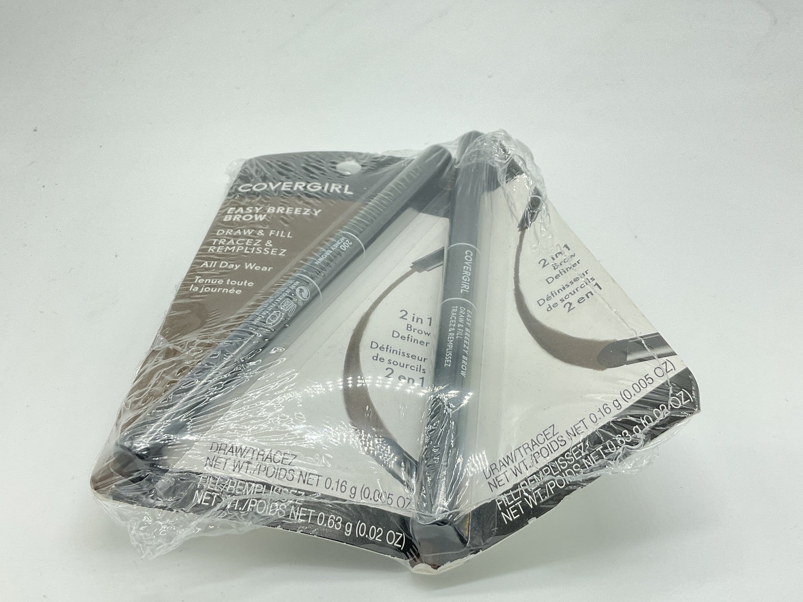 2 PACK - CoverGirl Easy Breezy Brow 24HR Brow Ink Pen - 200 Honey Brown