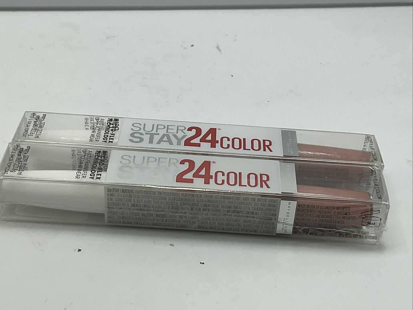 2 PACK - Maybelline SuperStay 24 HR 2-Step Liquid Lipstick - 136 Constant Toast