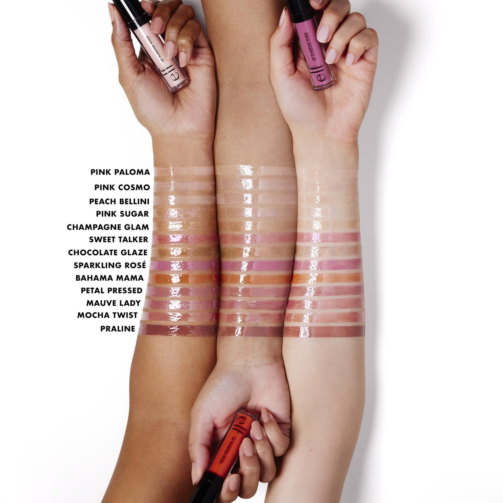 2 PACK - e.l.f. Lip Plumping Gloss Nourishing Invigorating - Champagne Glam