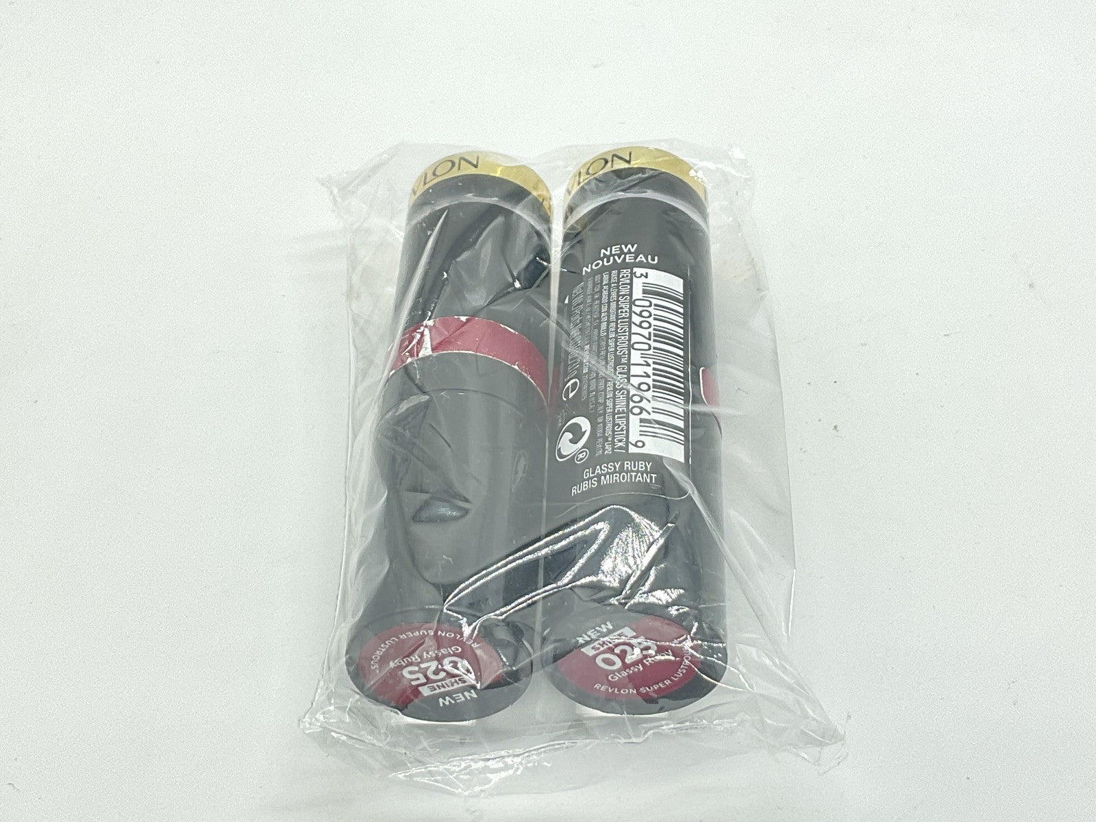 2 PACK - Revlon Super Lustrous Glass Shine Lipstick - 025 Glassy Ruby