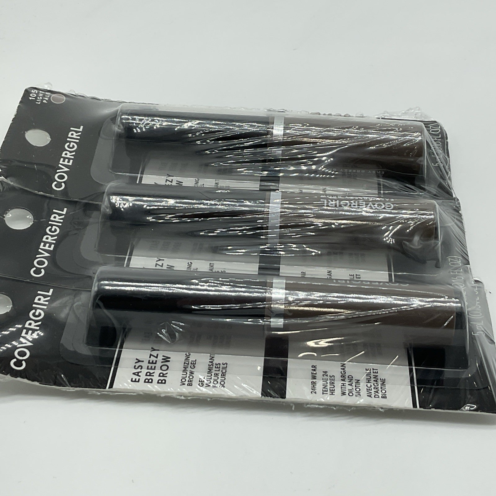 3 PACK - Covergirl Easy Breezy Volumizing Brow Gel - 105 Light Pale