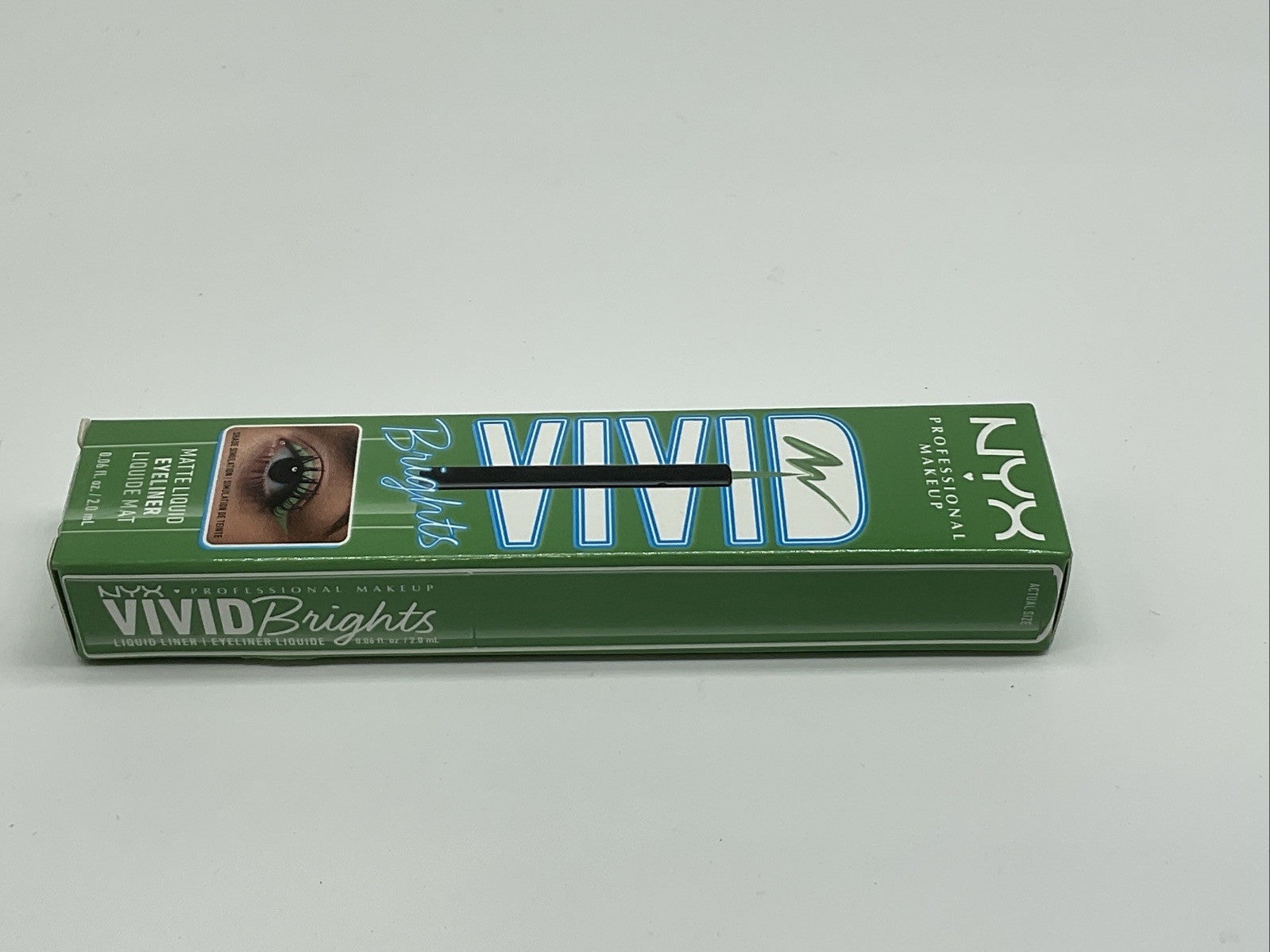 NYX Professional Makeup Vivid Brights Liquid Eyeliner Liner - 02 Ghosted Green