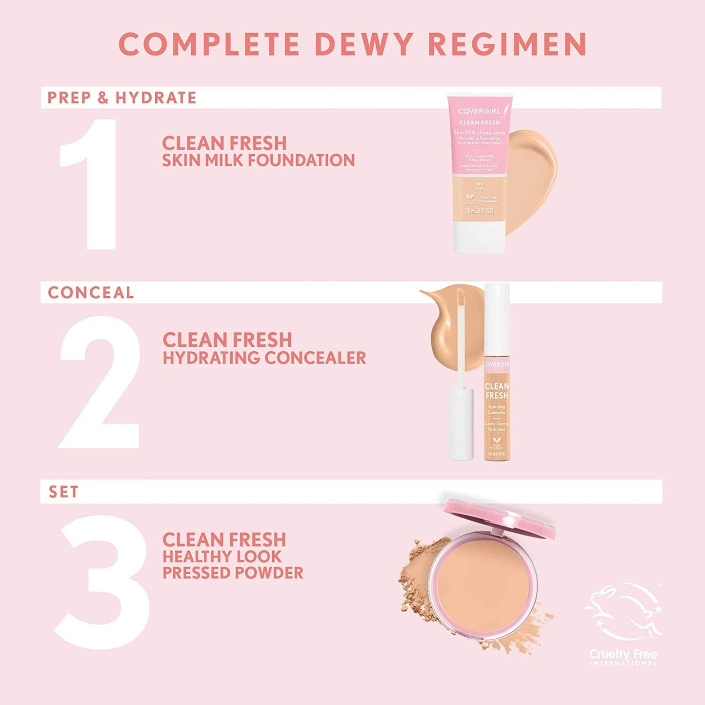 PACK OF 2 - CoverGirl Clean Fresh Hydrating Concealer 0.23oz, #310 PORCELAINE