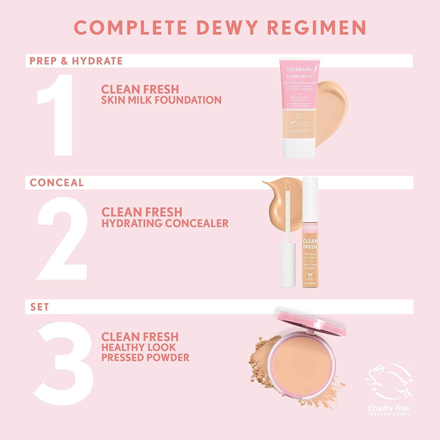 PACK OF 2 - CoverGirl Clean Fresh Hydrating Concealer 0.23oz, #310 PORCELAINE