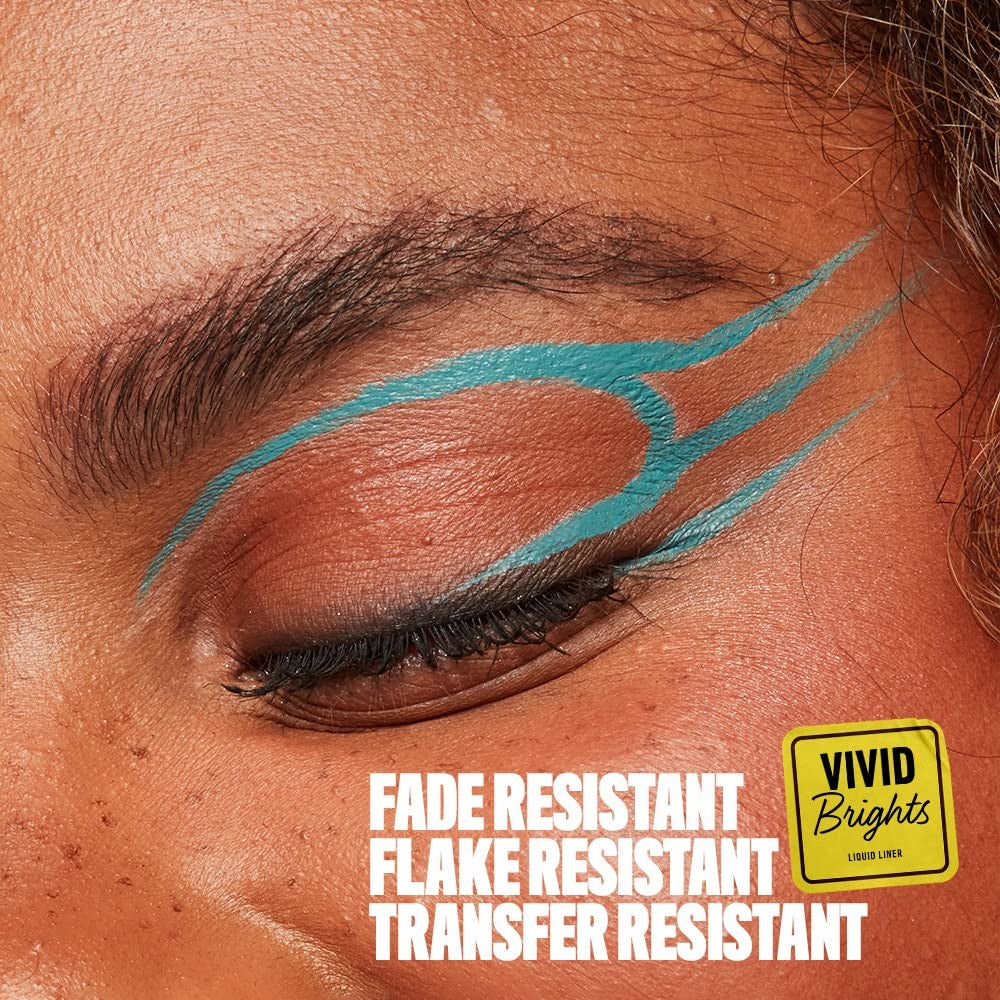 NYX Vivid Brights Matte Liquid Eyeliner - VBLL01 Cyan Simp