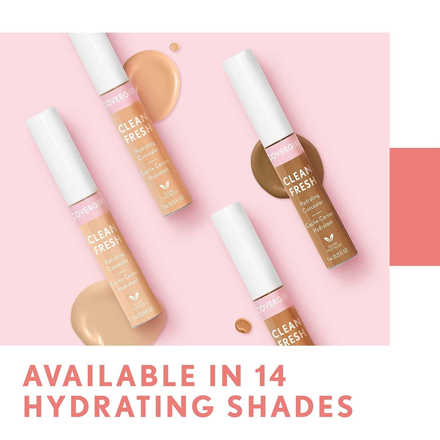 PACK OF 2 - COVERGIRL Clean Fresh Hydrating Concealer 0.23oz, #340 LIGHT