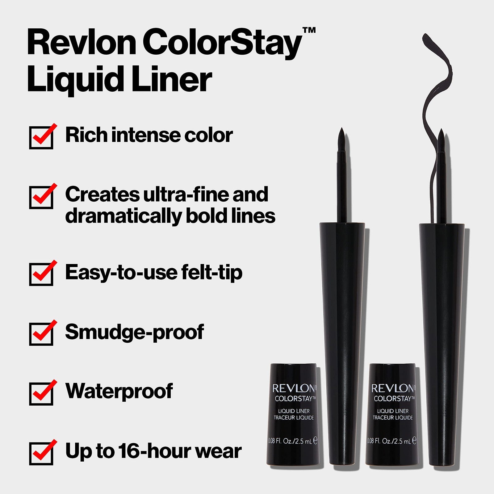 Revlon ColorStay Waterproof Liquid Liner 0.08 fl oz - 251 Blackest Black