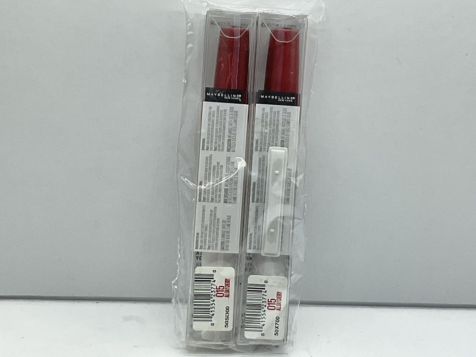2 PACK - Maybelline SuperStay 24Hr 2step Lipcolor - 015 All Day Cherry 