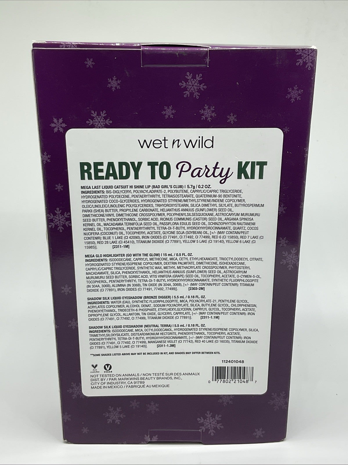Wet N Wild Ready To Party Kit Cosmetics Gift Set