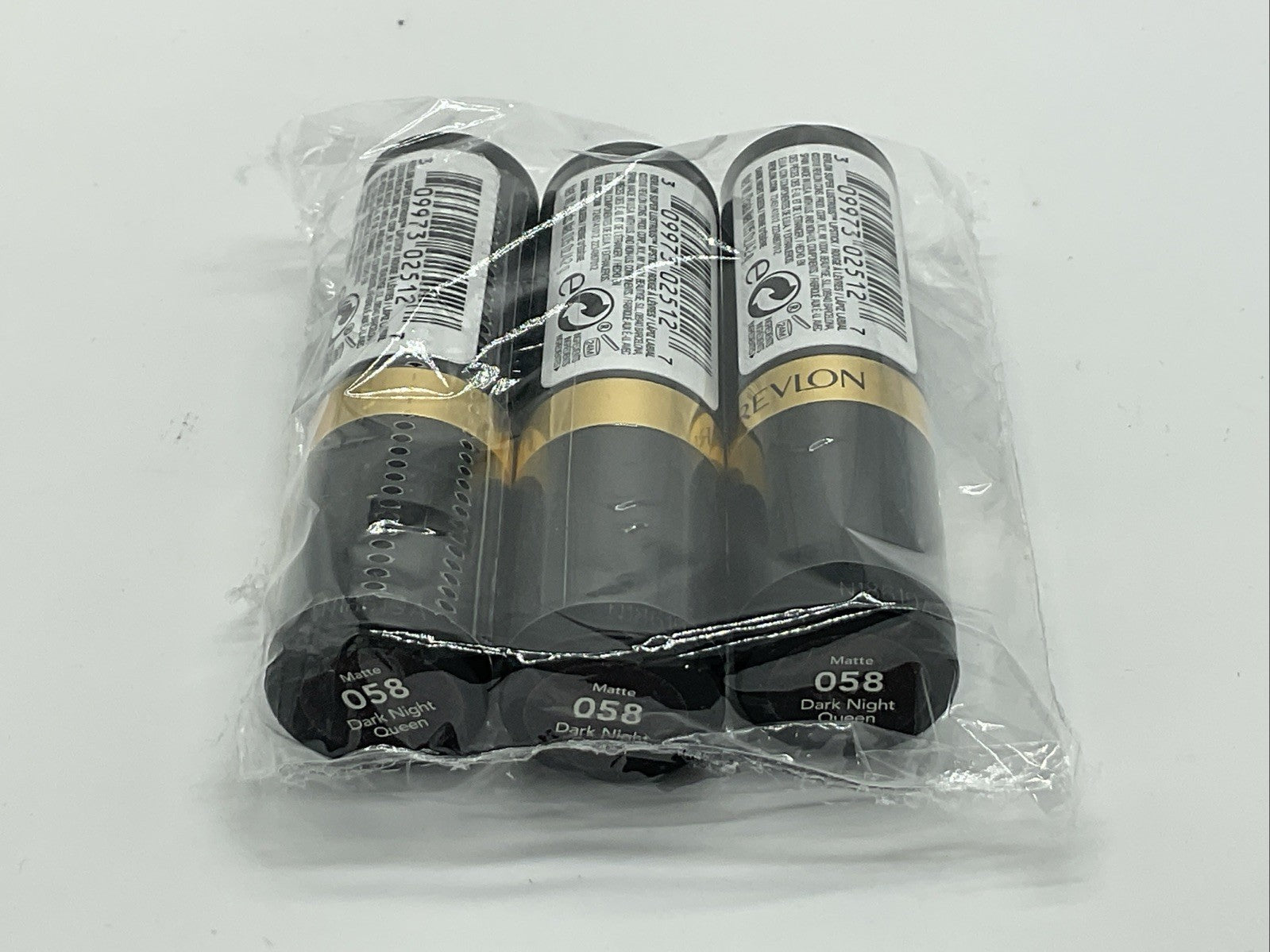 3 PACK - Revlon Super Lustrous Matte Lipstick - 058 Dark Night Queen