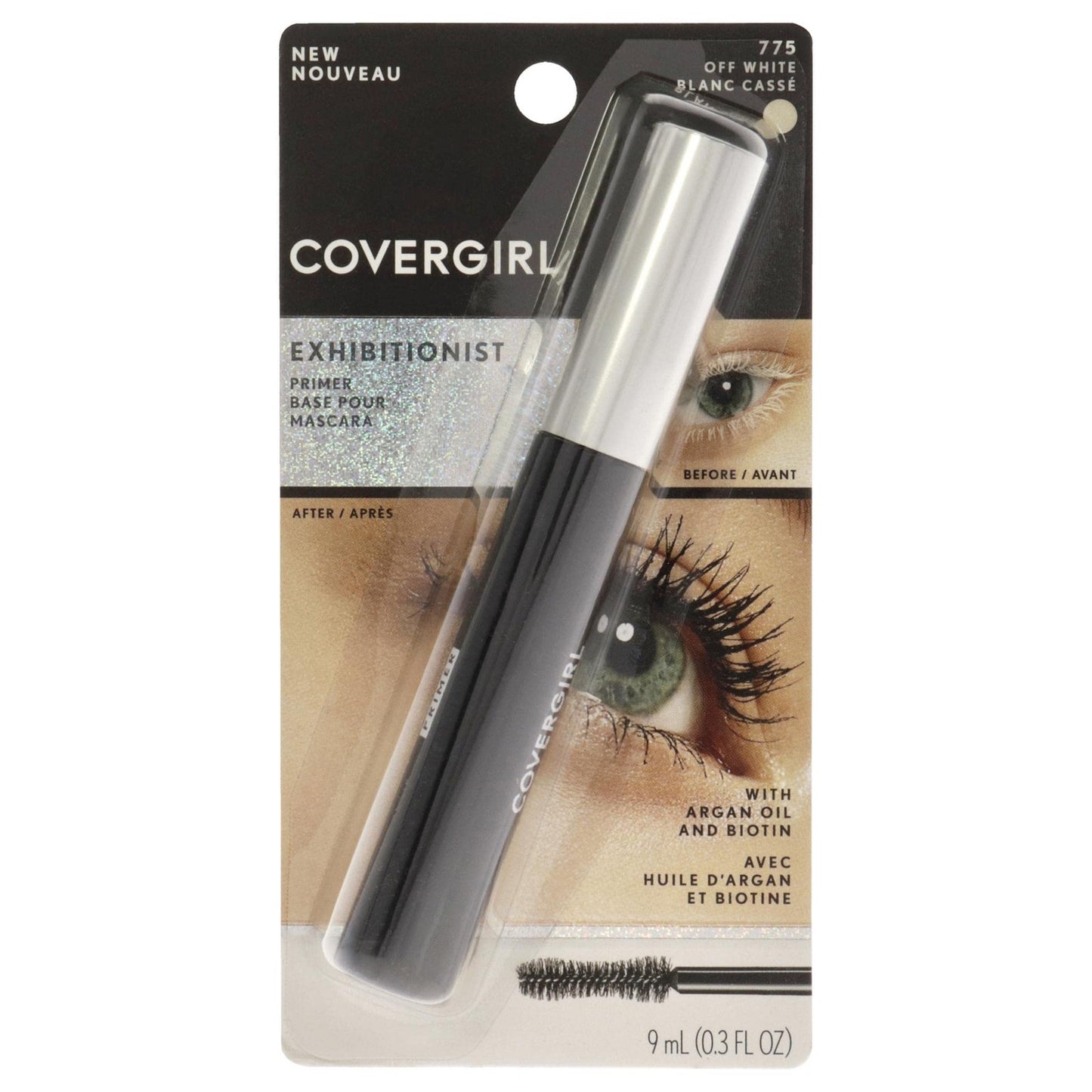 3 PACK - Covergirl Exhibitionist Mascara Primer w/Biotin 775 Off White 