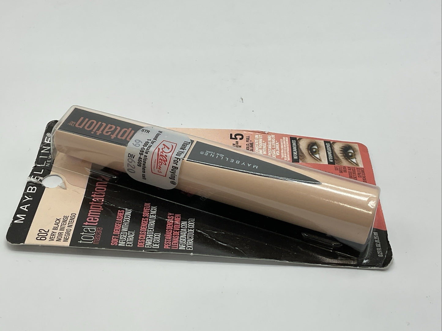 MAYBELLINE Total Temptation Mascara 0.27oz - 602 Very Black