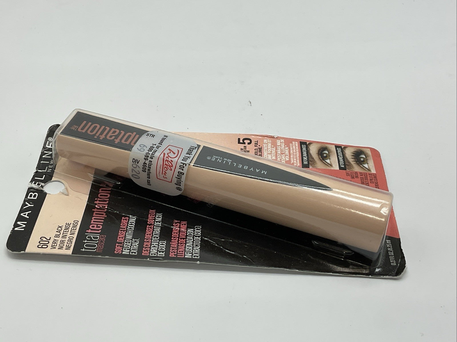 MAYBELLINE Total Temptation Mascara 0.27oz - 602 Very Black