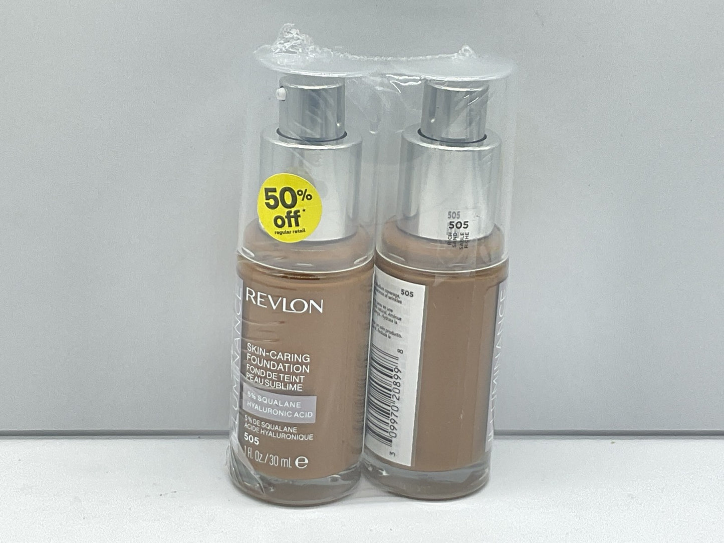 2 PACK - Revlon Illuminance Skin Caring Liquid Foundation Shade 505 Rich Sand