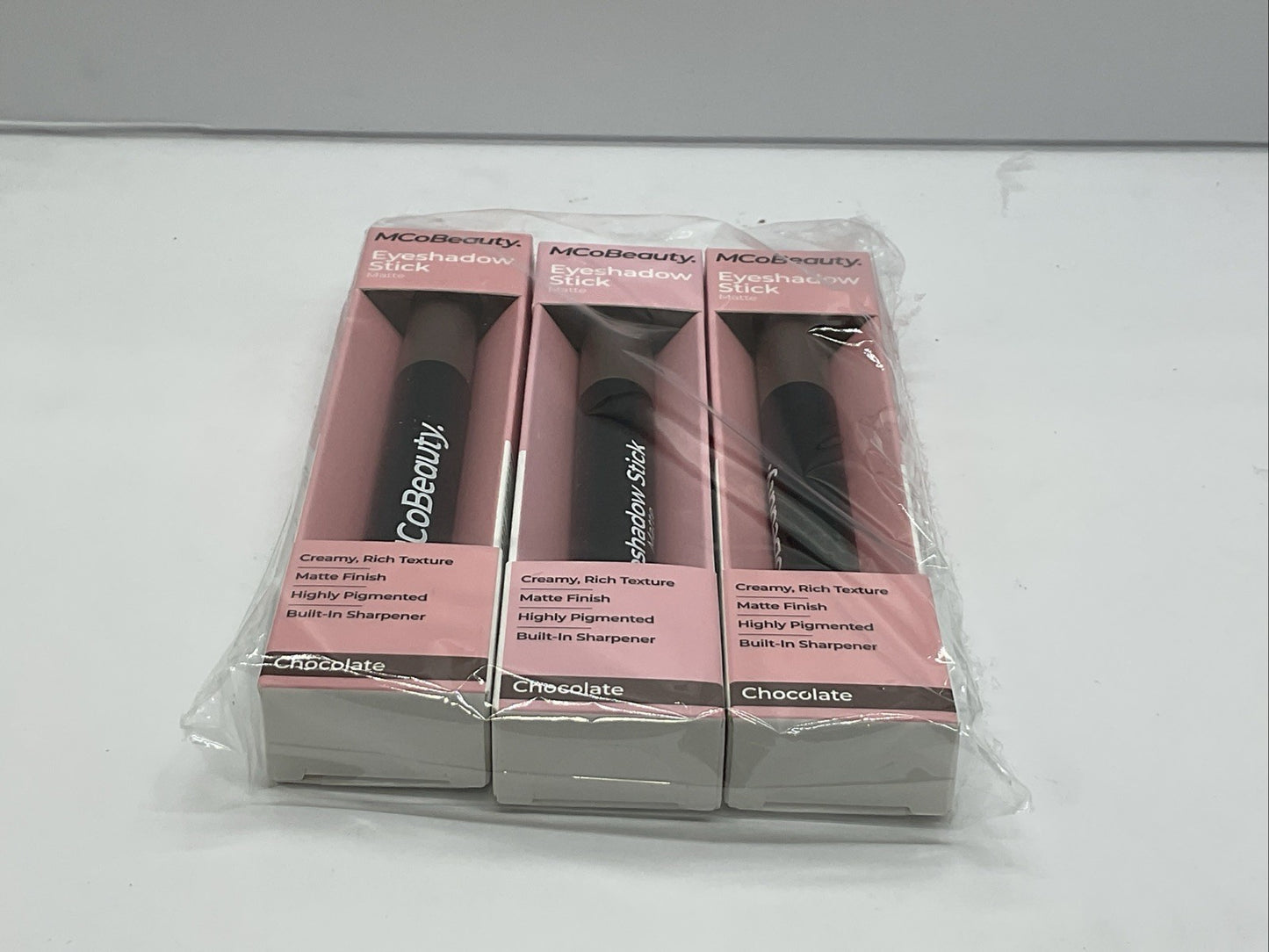 3 PACK - MCoBeauty Eyeshadow Stick Matte - Chocolate