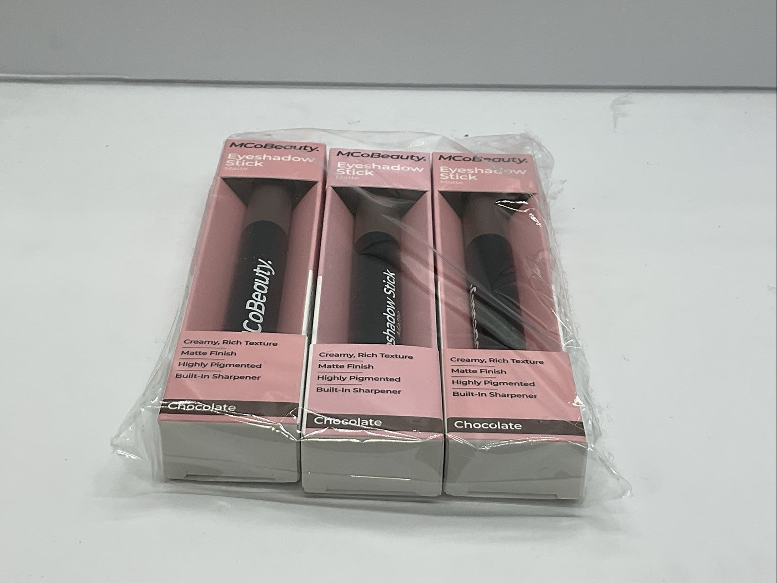 3 PACK - MCoBeauty Eyeshadow Stick Matte - Chocolate