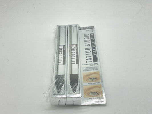 2 PACK - Maybelline Tattoo Studio Brow Lift Wax Stick - 264 Clear