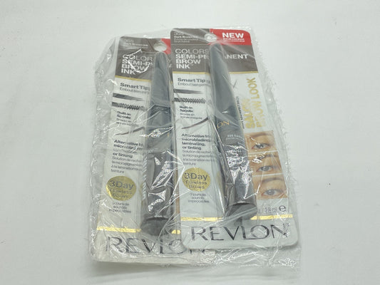 2 PACK - Revlon ColorStay Semi-Permanent Brow Ink - 355 Dark Brown Ink