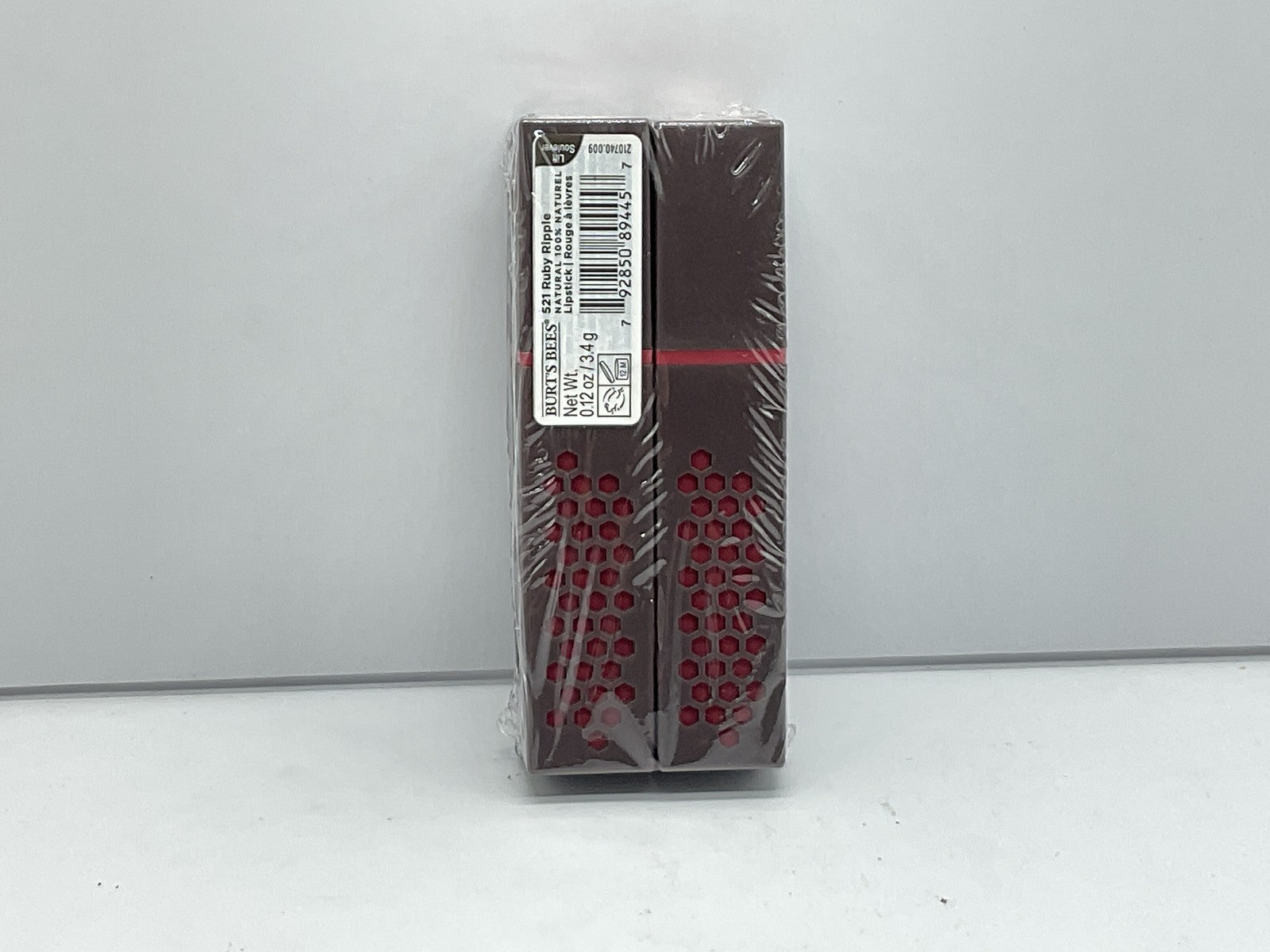 2 PACK - Burts Bees Natural Lipstick - 521 Ruby Ripple 
