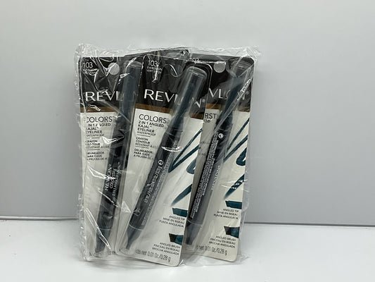 4 PACK - Revlon-Colorstay 2-in-1 Angled Kajal Eyeliner- 103 Evergreen
