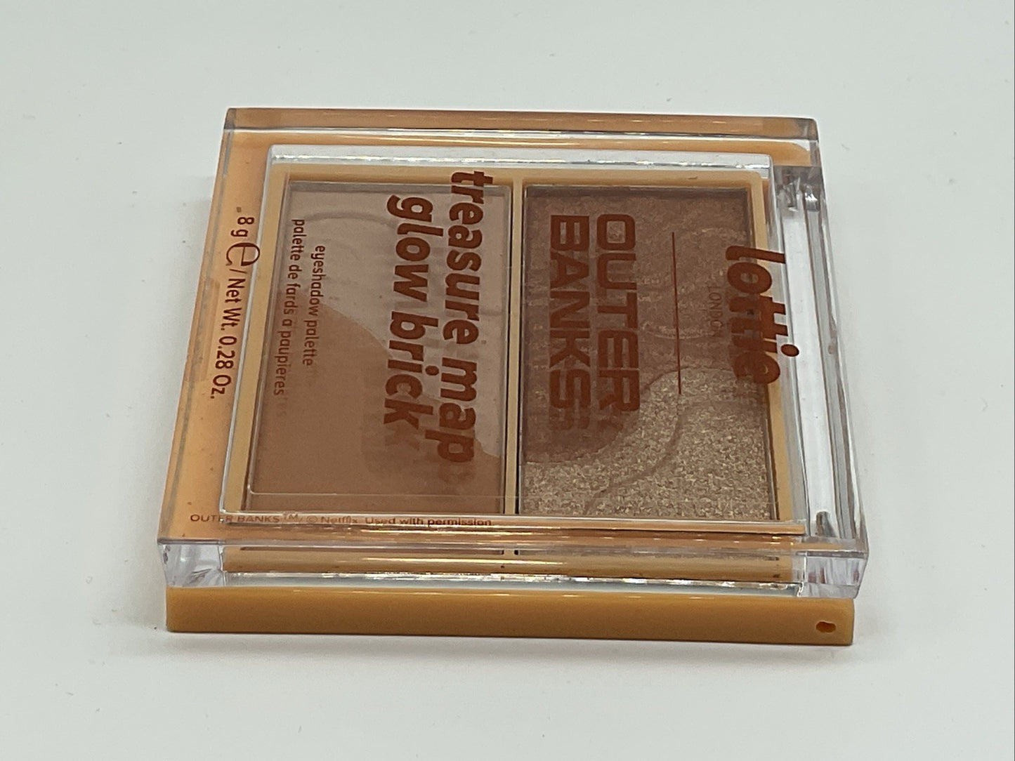 Lottie London Outer Banks Treasure Map Glow Brick 0.28oz - Bronzing Face Powder