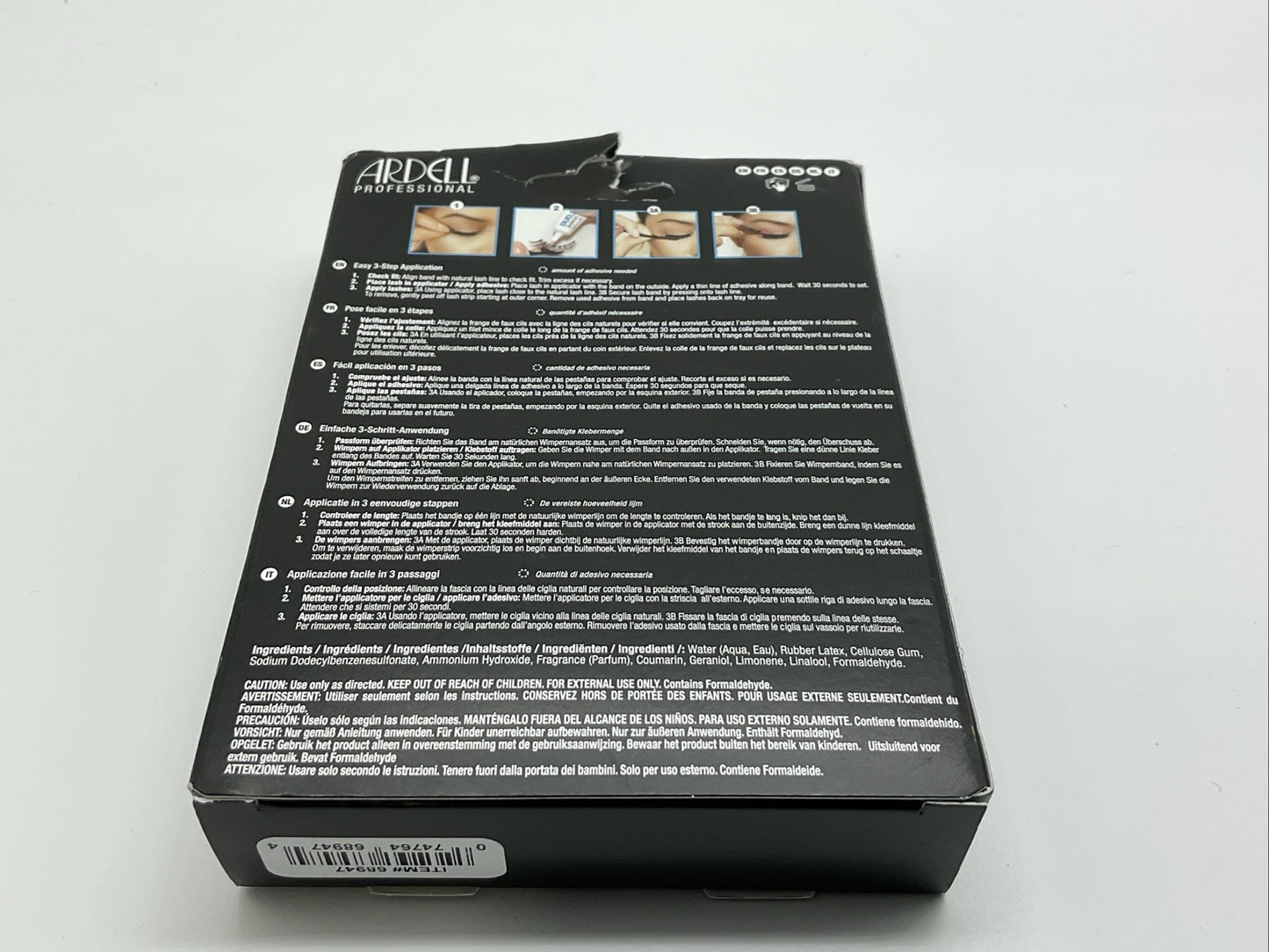 Ardell Professional Eyelashes Deluxe Pack (Applicator Included) - Wispies Black