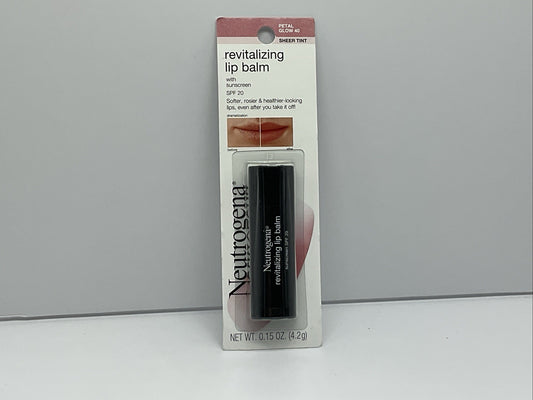 Neutrogena Revitalizing Tinted Lip Balm SPF 20- 40 Petal Glow- Single