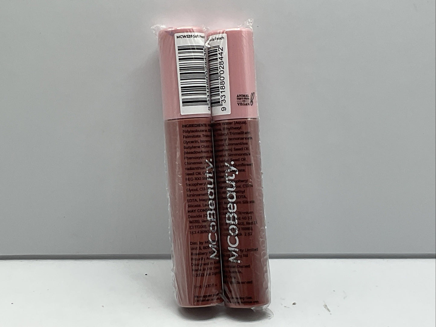 2 PACK - Mcobeauty Dream Lip Tint Hydrating Gel - Soft Peach