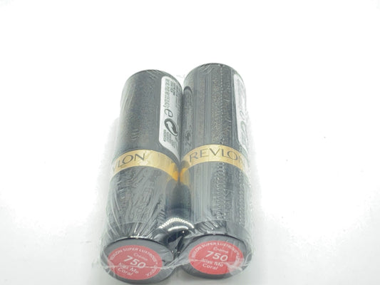 2 Pack - Revlon Super Lustrous Lipstick Creme - 750 Kiss Me Coral