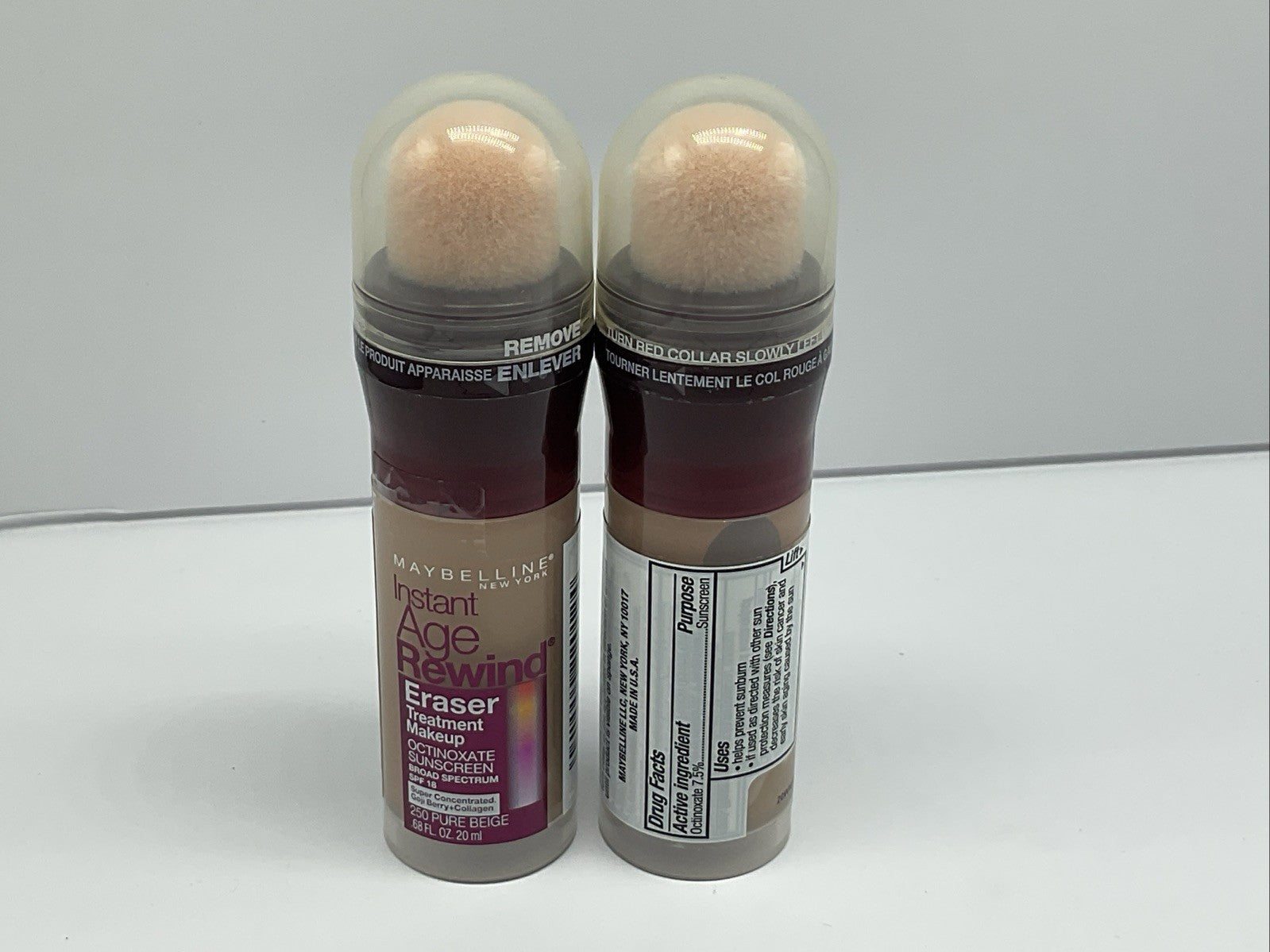 Maybelline Instant AgeRewind Eraser Treatment Makeup - 250 Pure Beige - Lot Of 2