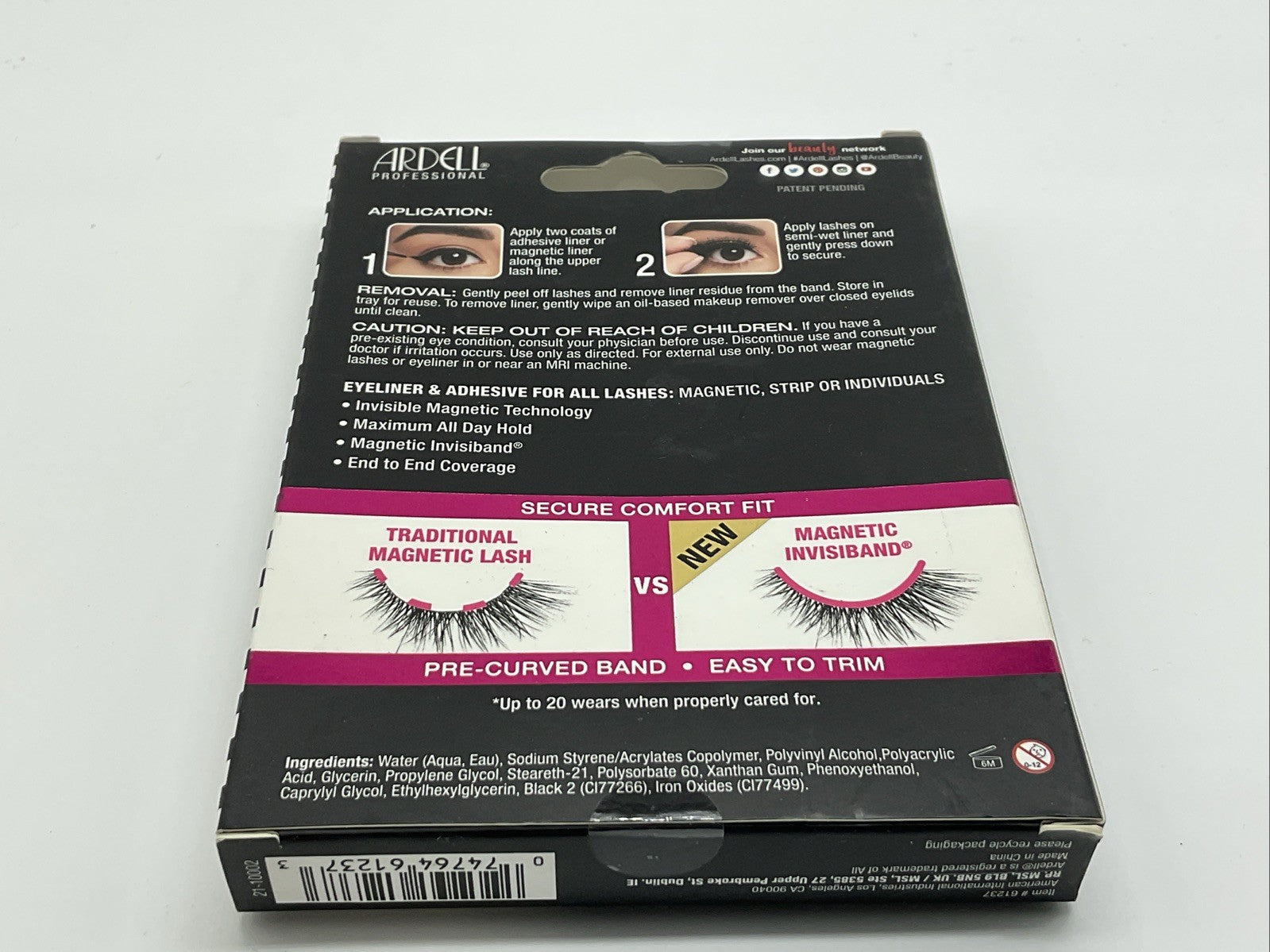 False Eyelashes Ardell Magnetic Megahold Invisiband Liner & Lash - 056