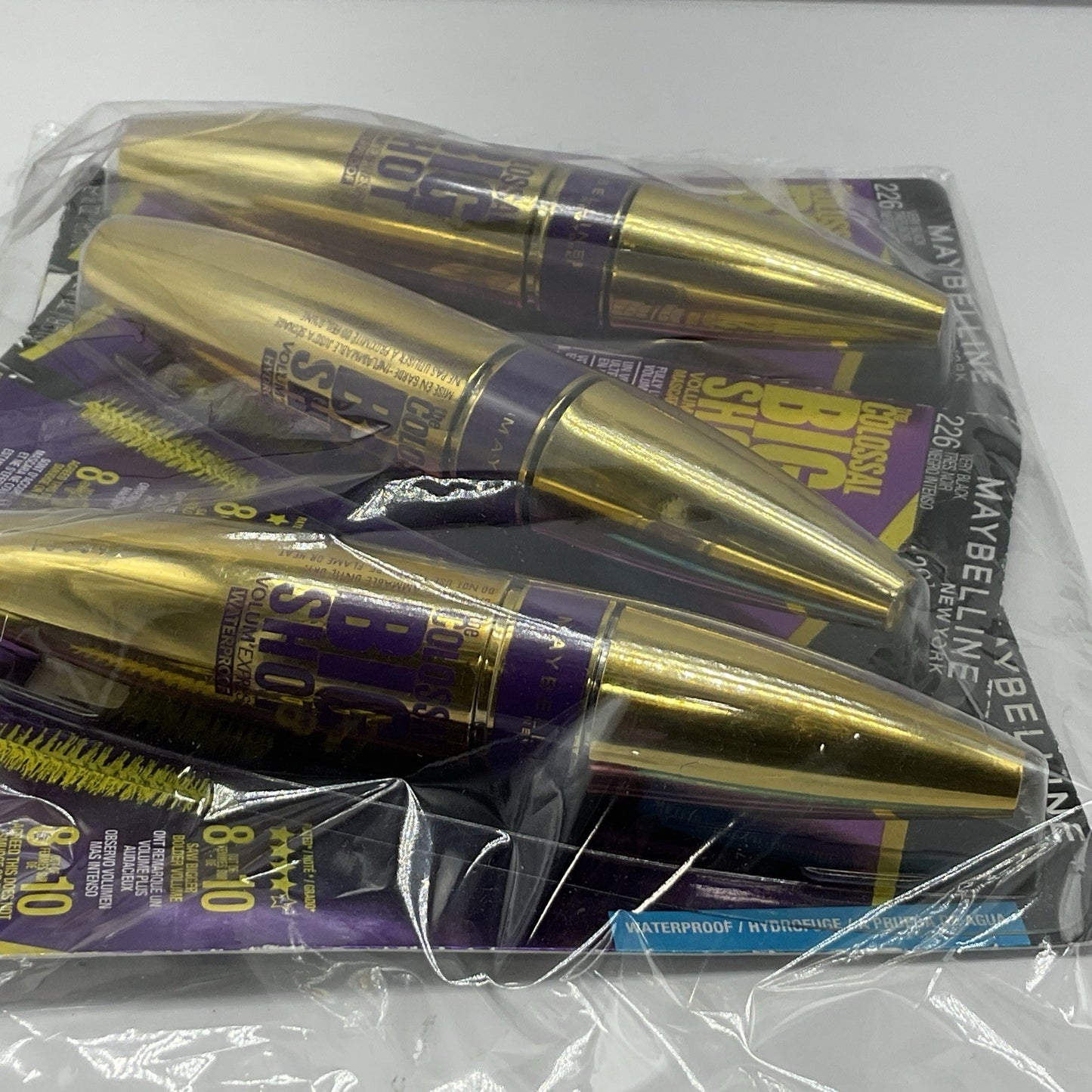 3 Pack - MAYBELLINE VOLUM'EXPRESS THE COLOSSAL BIG SHOT MASCARA 226 VERY BLACK