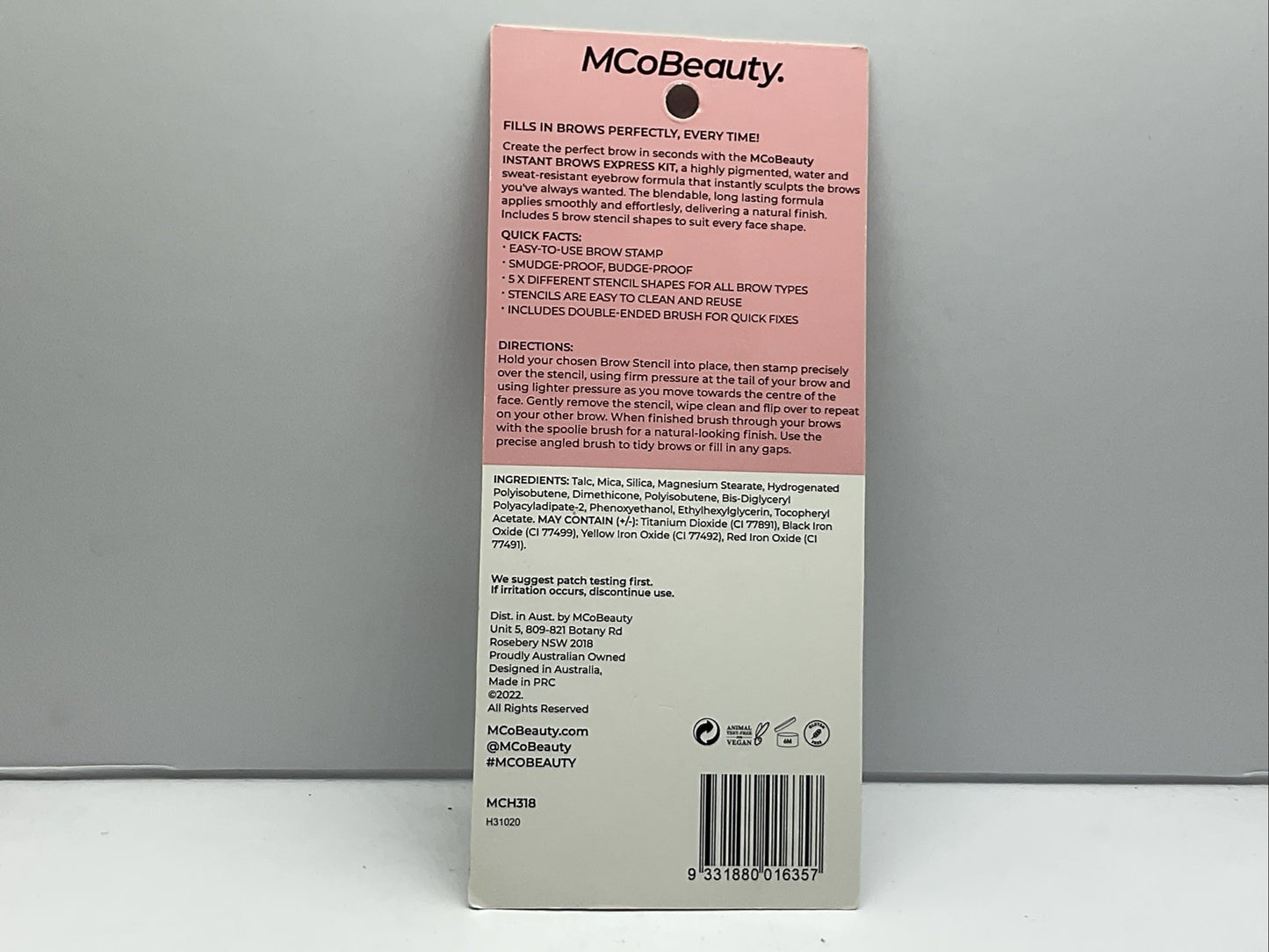MCoBeauty Instant Brows Express Kit - Light/Medium