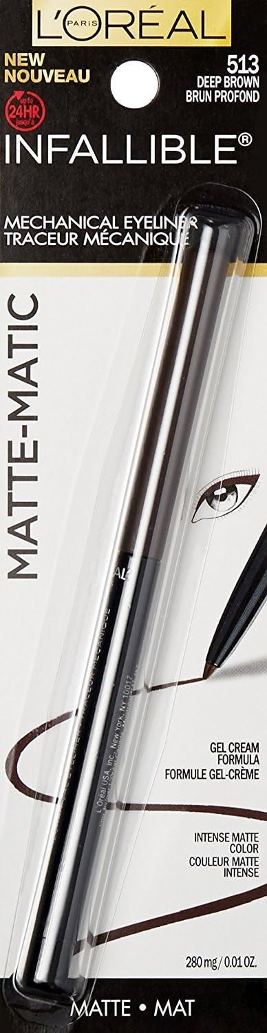 L'Oreal Infallible Matte-Matic Mechanical Eyeliner Pen 513 Deep Brown 