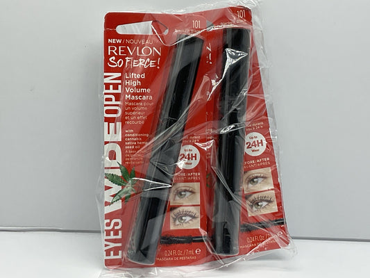 2 PACK - Revlon So Fierce! Eyes Wide Open Mascara #101 Blackest Black