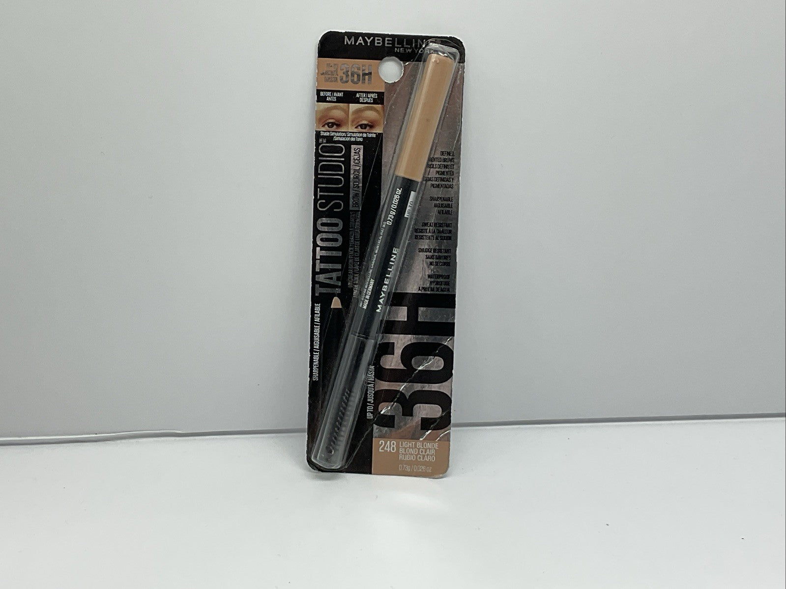 Maybelline Tattoo Studio 36H Longwear Brow Pencil - 248 Light Blonde - Single