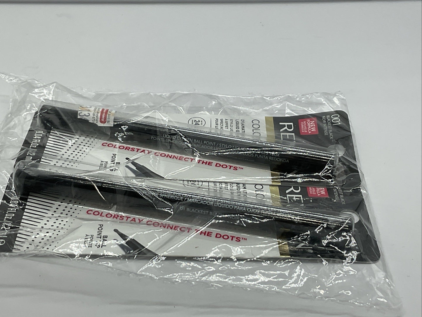 2 PACK - Revlon ColorStay Liquid Eye Pen - 001 Blackest Black