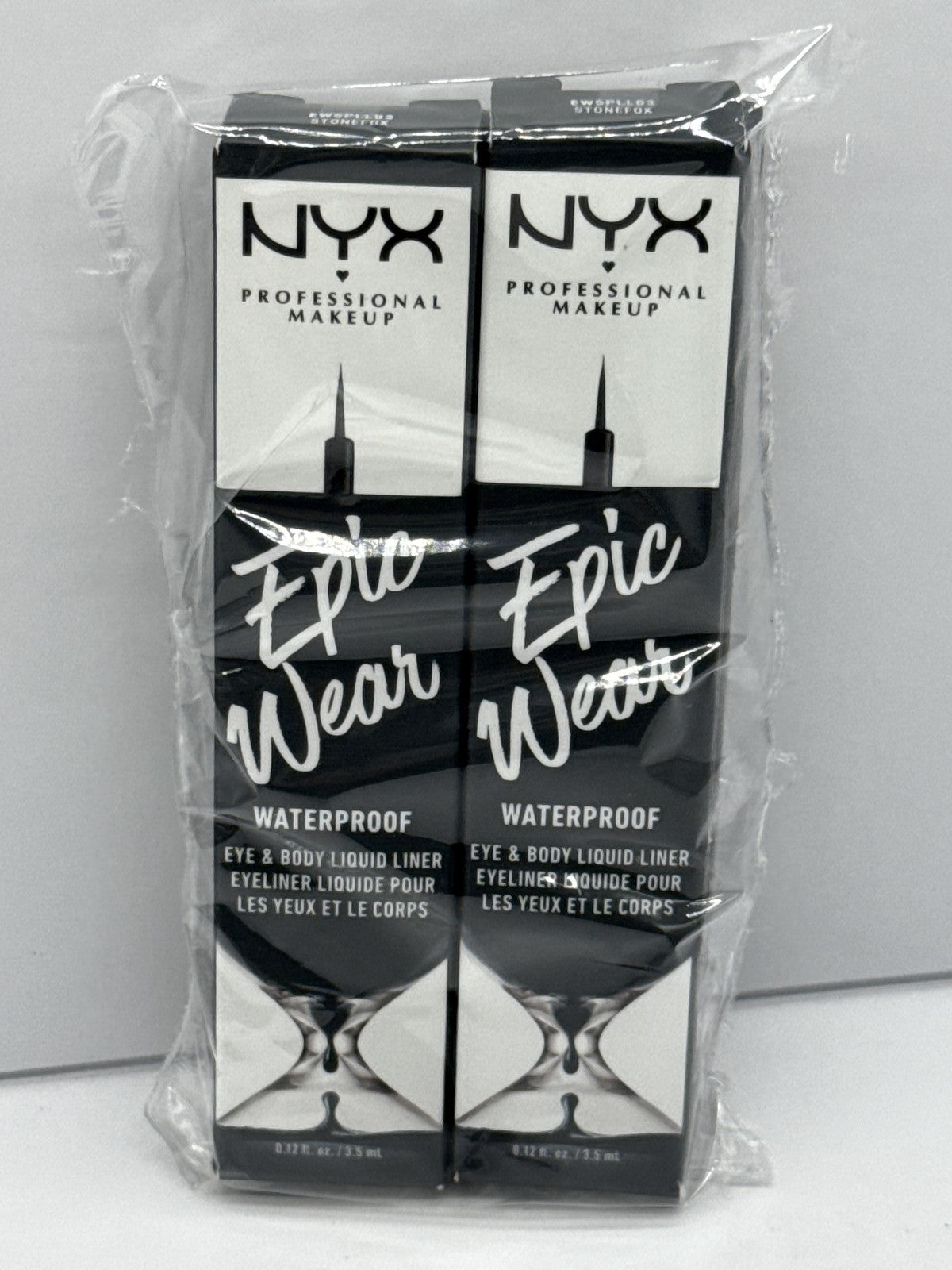 NYX PROFESSIONAL MAKEUP Epic Wear Liquid Liner, Waterproof Eyeliner, 2 Pack