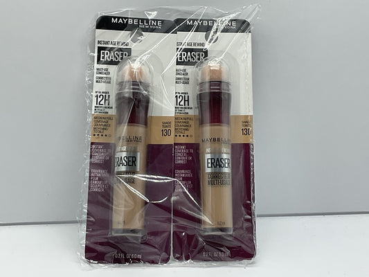 2 Pack - Maybelline Instant Age Rewind Eraser Dark Circles Concealer 130 Medium