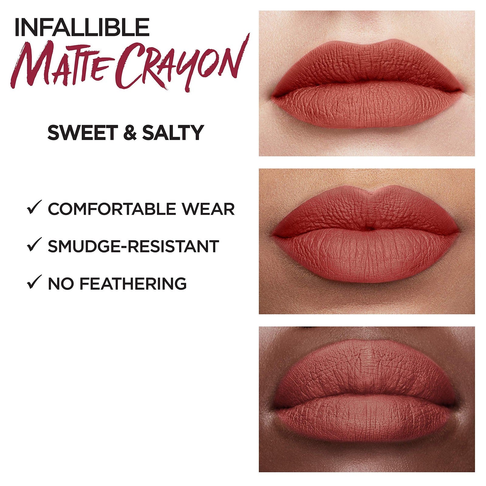 L'Oreal Paris Infallible Matte Lip Crayon - 502 Sweet & Salty