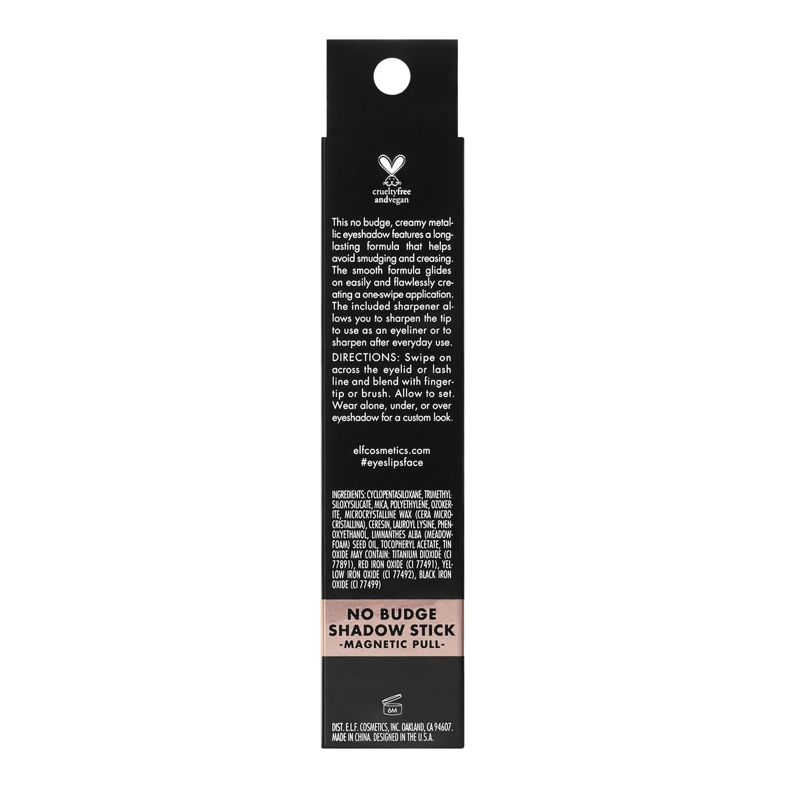 2 PACK - e.l.f. No Budge Shadow Stick Longwear Eyeshadow - Magnetic Pull