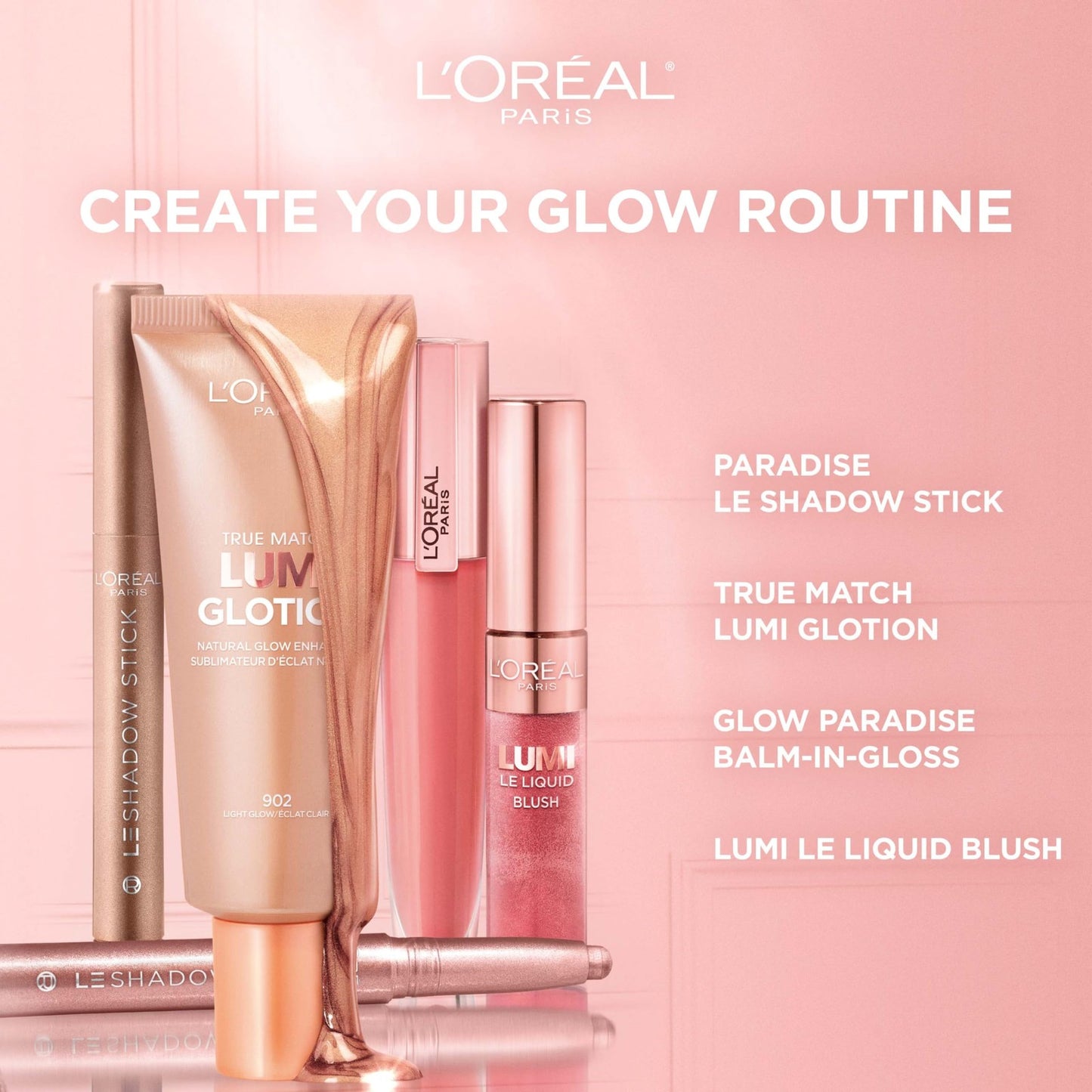 L'Oreal Paris Le Shadow Stick Blendable Cream Eyeshadow Stick 245 Alluring Rose
