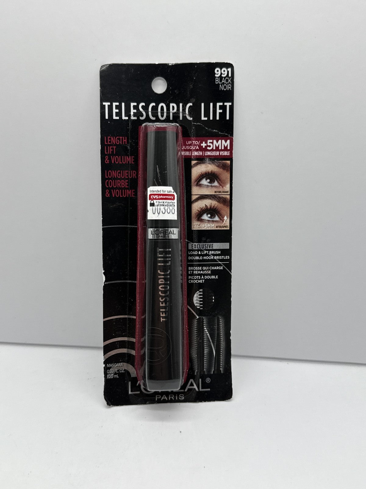 (1) - L'Oréal Paris TELESCOPIC LIFT Length & Volume Mascara - #991 - BLACK NOIR