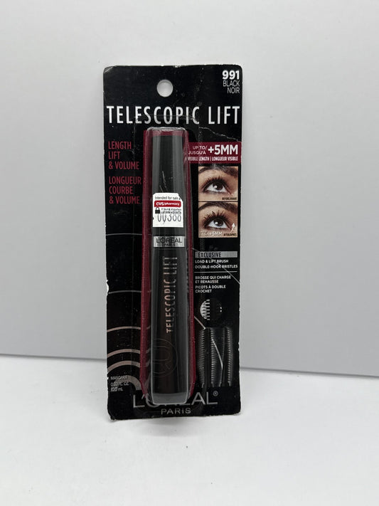 (1) - L'Oréal Paris TELESCOPIC LIFT Length & Volume Mascara - #991 - BLACK NOIR
