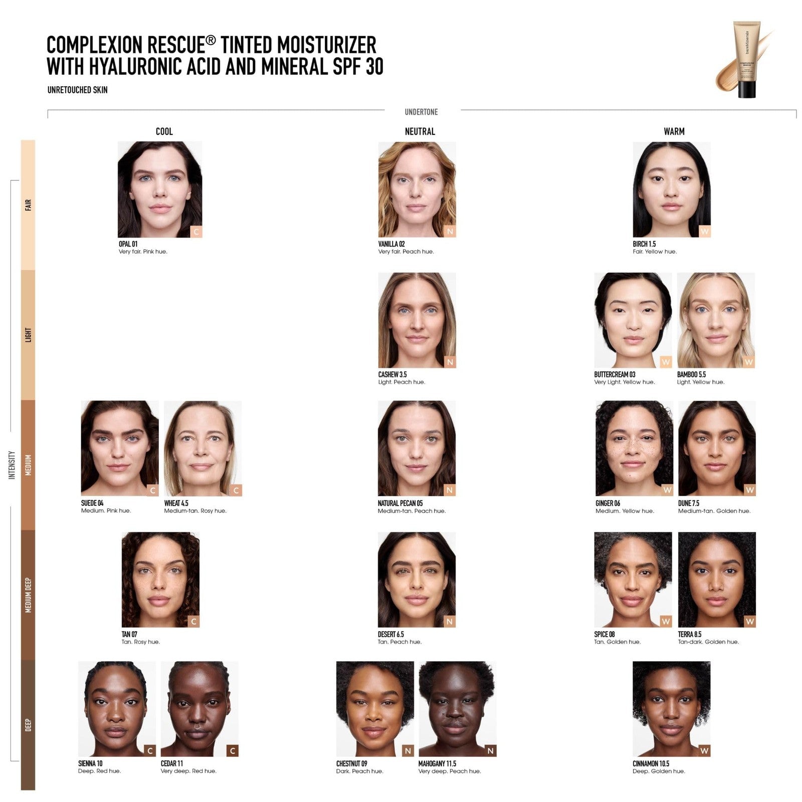 bareMinerals Complexion Rescue Tinted Hydrating Gel Cream - TERRA 8.5