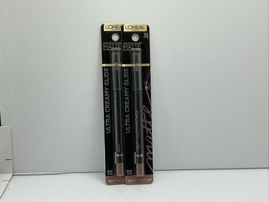 L’Oréal Paris Colour Riche Matte Lip Liner - 110 Velvet Matte Finish - Set Of 2