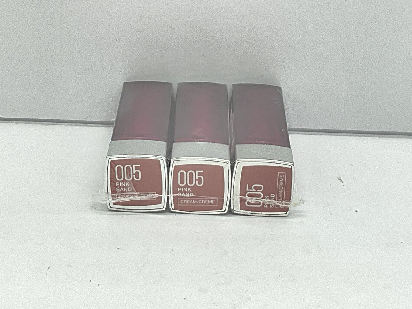 3 PACK - Maybelline Color Sensational Lipstick Cream Finish - 005 Pink Sand