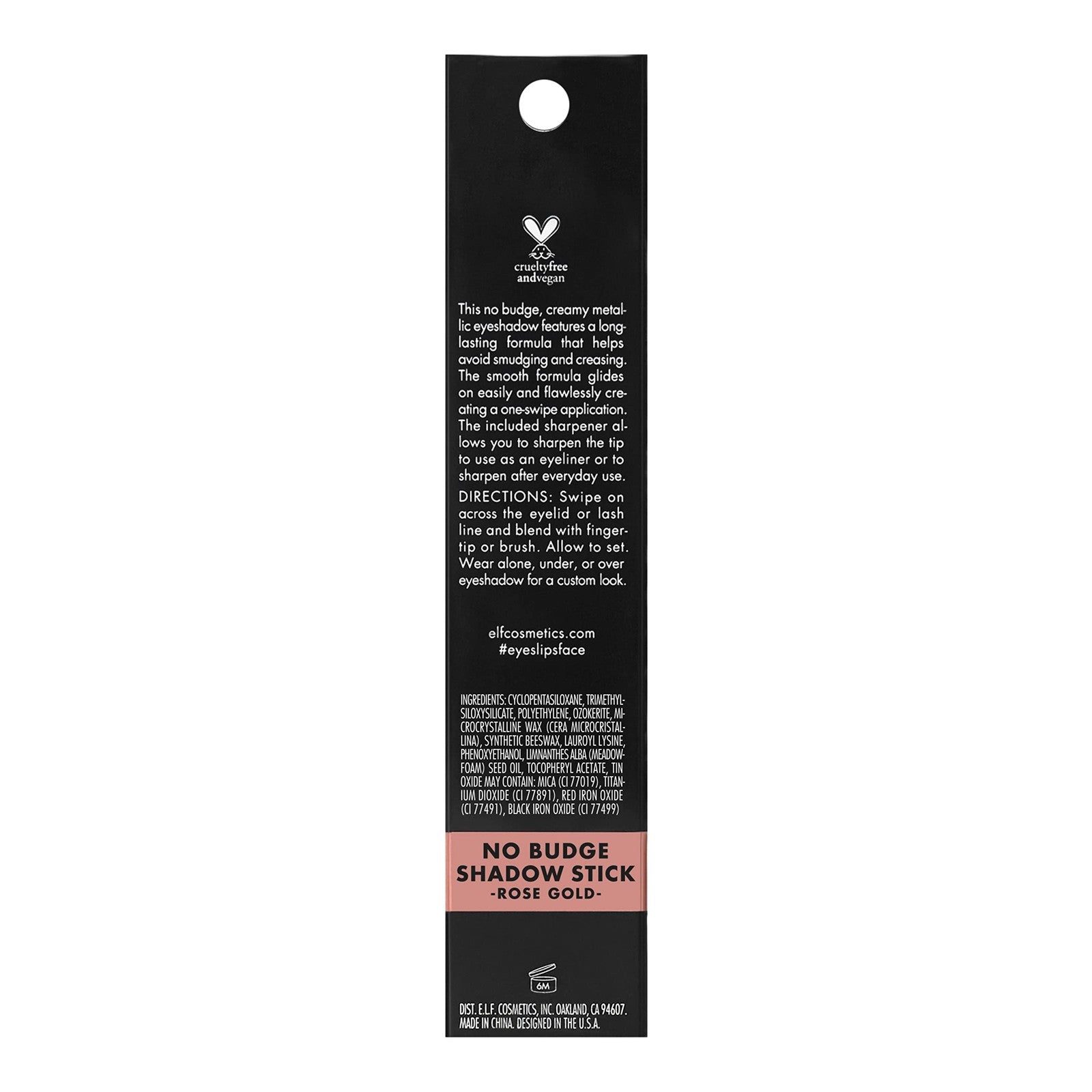 e.l.f. No Budge Shadow Stick - Rose Gold